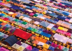 Puzzle tajlandska tržnica – 1000 dijelova GIBSONS