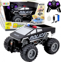 Policijski Off-Road RC trkaći auto crni 1:16