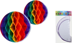 Šarene papirnate kugle za vješanje 30 i 25 cm