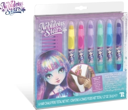 Nebulous Stars glitter hair pens - 6 pcs
