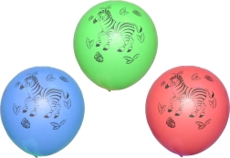 Napuhaći balon zebra 30 cm - 10 komada