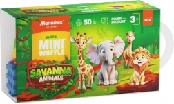 Konstrukcijski set Mini Waffle - Životinje savane 50 kom