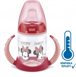 Dječja prijelazna bočica NUK DISNEY MICKEY s kontrolom temperature 150 ml, crvena
