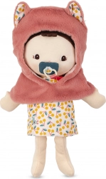 Lilliputiens platnena lutka Jeanne s nosiljkom i magnetskom dudadom