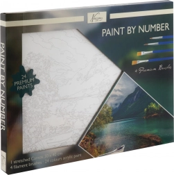 slikanje po brojevima na platnu krajolik 30 × 40 cm