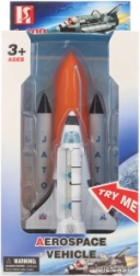 Svemirska raketa sa svjetlima i zvukovima, metalna, 22 cm