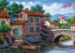 ART PUZZLE Slagalica Kanal s cvijećem 500 dijelova