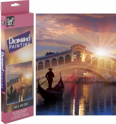 Dijamantno slikanje GRAFIX Most Ponte di Rialto 30 × 30 cm