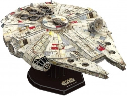 4D papirnati model STAR WARS Millennium Falcon s postoljem
