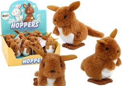 Navijajući skakajući plišani klokan, smeđi