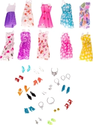Set odjeće i dodataka za lutke - 43 dijela