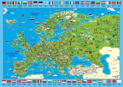 SCHMIDT puzzle ilustrirana mapa Europe – 500 dijelova