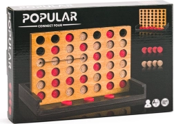 Popular Wooden Four-in-a-Row Game