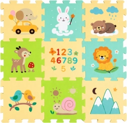 Petite&Mars pjenasta podna puzzle podloga Nexli forest friends (9 dijelova)
