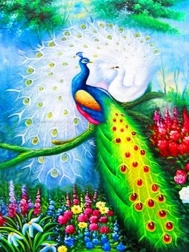 Diamond Painting – Peacocks 30 × 40 cm