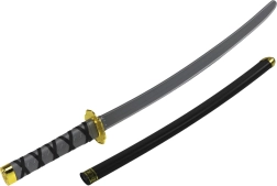 Samurajski mač s koricama