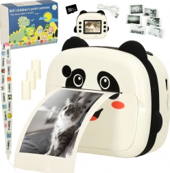 Dječji instant fotoaparat s termalnim pisačem Panda + 32 GB kartica i papiri
