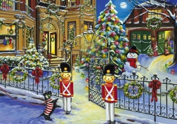 Puzzle Božićna kuća 1000 dijelova BLUEBIRD