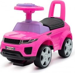 Dječje guralo Baby Mix Prime SUV ružičasto s kožnim sjedalom
