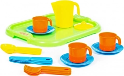 Čajni set za troje s poslužavnikom