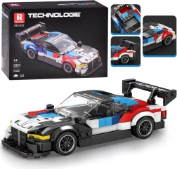 Tehnička građevna set-vozilo trkaći superauto s krilom 363 dijela