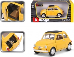 Bburago model automobila Fiat 500 F 1965 žuti 1:24