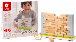 Drvena balansirajuća igra pala kokoš CLASSIC WORLD, 44 dijela