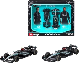 Bburago trkaći set 1:43 MERCEDES-AMG F1 W15 – Lewis Hamilton i George Russell (2024)