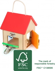 Kućica sa zasunima od FSC drva small foot