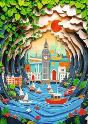 Puzzle Trefl Paper Art: London 1000 dijelova