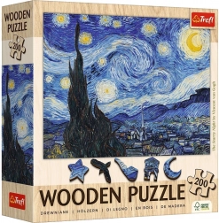 Drvene puzzle Vincent van Gogh - Zvjezdana noć 200 komada