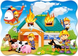Puzzle Vatrogasna postaja u akciji 30 komada