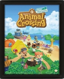 3D slika Animal Crossing s lentikularnim tiskom