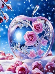 Dijamantna mozaika - staklena jabuka