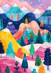 Zimska paleta slagalica od 1000 komada