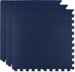 Pjenasta podloga HUMBI 180×60, velike vodootporne puzzle, sigurna, 3 kom, tamnoplava