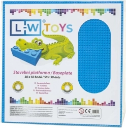 Velika građevna podloga 50×50 točkica plava