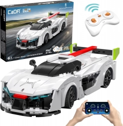 Konstruktorski set CaDA RC trkaći automobil Pininfarina H2 Speed 1:20 bijeli (296 dijelova, Dual Mode)