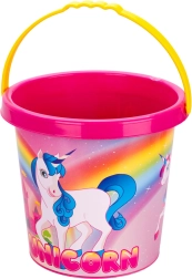 Children's bucket with unicorn motif 17 cm