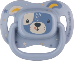 Silikonska simetrična duda CUTE ANIMALS 0–6 mj, plava