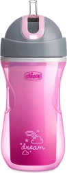 Chicco sports insulated straw cup 266 ml, blue (14m+)