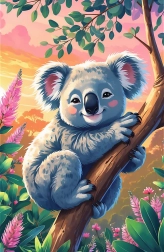 Puzzle Treflíci: Koala 54 dijelova