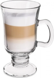 Čaša za latte 250 ml sa stalkom i ručkom