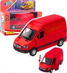Metalni kombi crveni 1:32 sa svjetlima i zvukovima