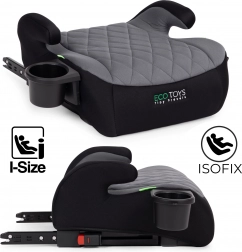 Dječji autosjedalni podlošak s ISOFIX-om i držačem za piće ECOTOYS i-Size 125–150 cm