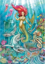 Magnolia puzzle morska sirena 1000 dijelova