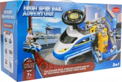 Interaktivni dječji vlak na guranje – policija za djecu 3+