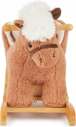 Klaćući plišani konjić sa sjedalom Bieco