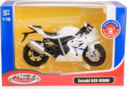 Motociklistički model 1:18 SUZUKI GSX‑R1000 bijeli