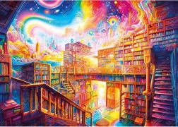 Puzzle Grad knjiga 1000 dijelova MAGNOLIA